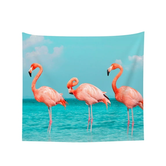 Tapestry Wall Hanging Vintage Flamingos Standing Tapestries Home Decor for Bedroom Aesthetic 37 X29 IN