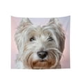 thumbnail image 1 of Tapestry Wall Hanging White Terrier Dog Tapestries Home Decor for Bedroom Aesthetic 37 X29 IN, 1 of 3