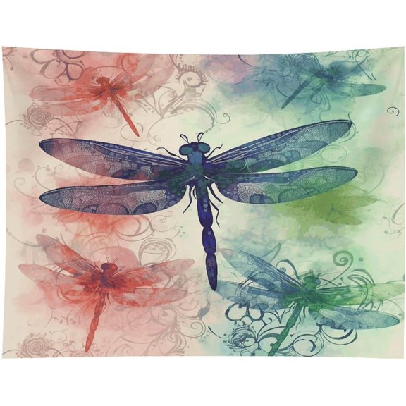 Tapestry for Bedroom, Modern Dragonfly Print Room Decor, Unique Tapestries Wall Hanging for Bedroom Dorm Living Room 30x40 Inch