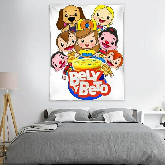 Tapestry for Bely y Beto Bedroom Dorm wall hanging Poster Backgrounds Wall Art Decorations Kids Girls Teens Gifts Funny 40×30 inch