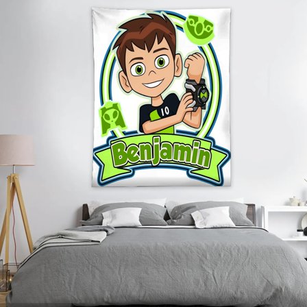Tapestry for Ben 10 Bedroom Dorm Wall Hanging Backgrounds Wall Art Poster Decorations Kids Girls Teens Gifts Funny 40×30 inch