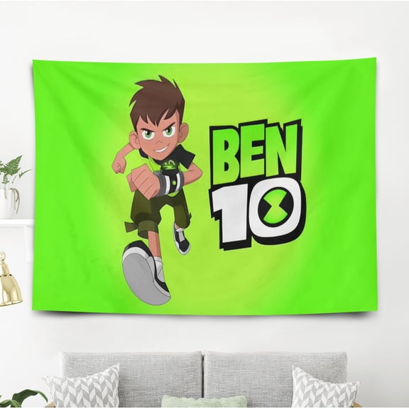 Tapestry for Ben 10 Bedroom Dorm wall hanging Funny Poster Backgrounds Banner Party Wall Art Decorations Kids Girls Teens Gifts Cute 40×60 inch