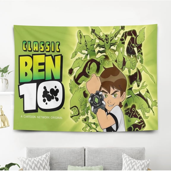 Tapestry for Ben 10 wall hanging Bedroom Dorm Funny Poster Backgrounds Banner Party Wall Art Decorations Kids Girls Teens Gifts 40×60 inch