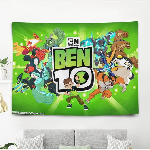Tapestry for Ben 10 wall hanging Bedroom Dorm Wall Art Funny Backgrounds Banner Party Poster Decorations Kids Girls Teens Gifts Funny 40×60 inch