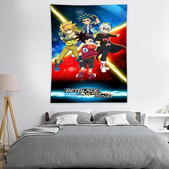 Tapestry for Beyblade Burst Bedroom Dorm wall hanging Poster Backgrounds Wall Art Decorations Kids Girls Teens Gifts Funny 40×30 inch