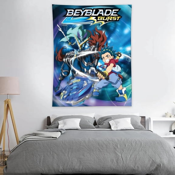 Tapestry for Beyblade Burst wall hanging Bedroom Dorm Funny Poster Backgrounds Wall Art Decorations Kids Girls Teens Gifts 40×30 inch