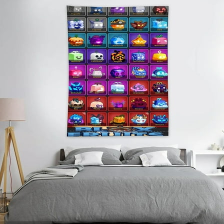 Tapestry for Blox Fruits Bedroom Dorm wall hanging Poster Backgrounds Wall Art Decorations Kids Girls Teens Gifts Funny 40×30 inch