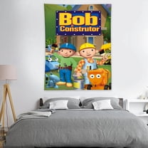 Tapestry for Bob the Builder Wall Hanging Poster Art Decor for Living Room Bedroom Dorm Teens Boys Girl Funny 30x40in
