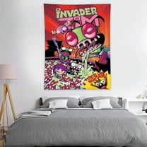 Tapestry for Invader ZIM Wall Hanging Poster Art Decor for Living Room Bedroom Dorm Teens Boys Girl Funny 30x40in