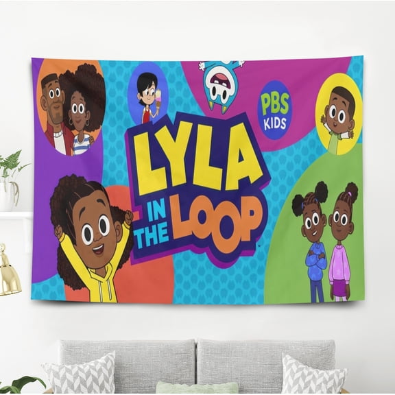 Tapestry for Lyla in The Loop wall hanging Bedroom Dorm Funny Poster Backgrounds Banner Party Wall Art Decorations Kids Girls Teens Gifts 40×60 inch