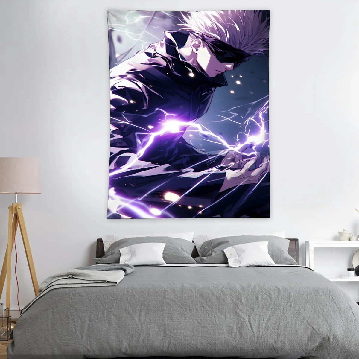 Tapestry for Satoru Gojo wall hanging Bedroom Dorm Wall Art Funny ...