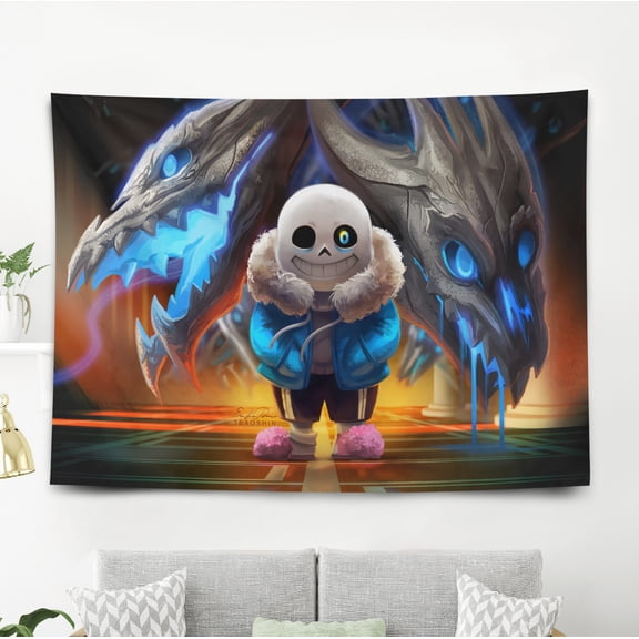Tapestry for Undertale wall hanging Bedroom Dorm Funny Backgrounds Banner Party Poster Wall Art Decorations Kids Girls Teens Gifts Funny 40×60 inch