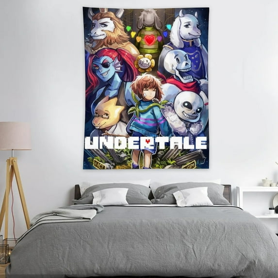 Tapestry for Undertale wall hanging Bedroom Dorm Funny Poster Backgrounds Wall Art Decorations Kids Girls Teens Gifts 60×40 inch