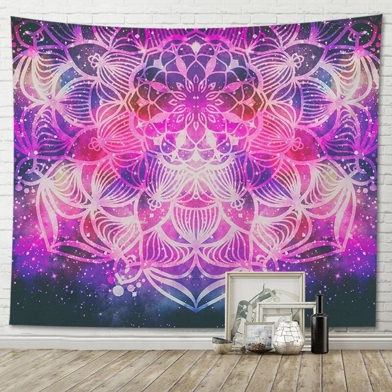 Tapestry wall decoration gradient watercolor mandala series home living