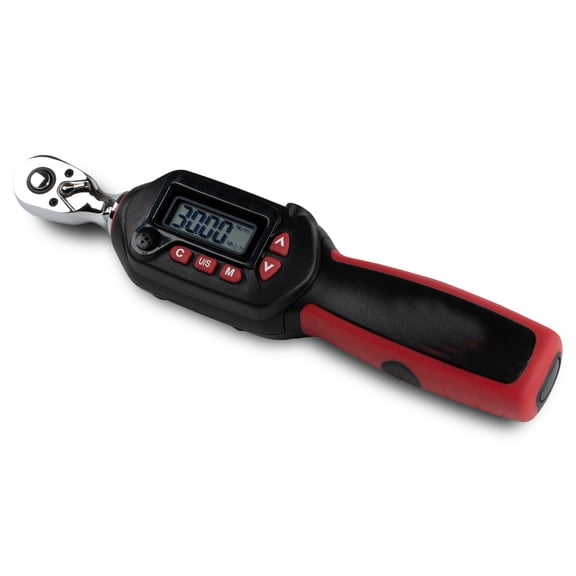 Tapha Tools 1/4 inch Compact Digital Torque Wrench 1.11-22.12 ft-lbs (1.5-30 N-m) Torque Range 2% Accuracy, LED and Buzzer, Preset Memory, ISO 6789 Tested and Calibrated