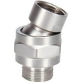 thumbnail image 1 of Taplcvy Adjustable Shower Head Swivel Ball Adapter, Universal 360° Shower Connector with Leak-Proof Design, Solid Metal Joint Extension for Handheld & Fixed Shower, 1 of 7