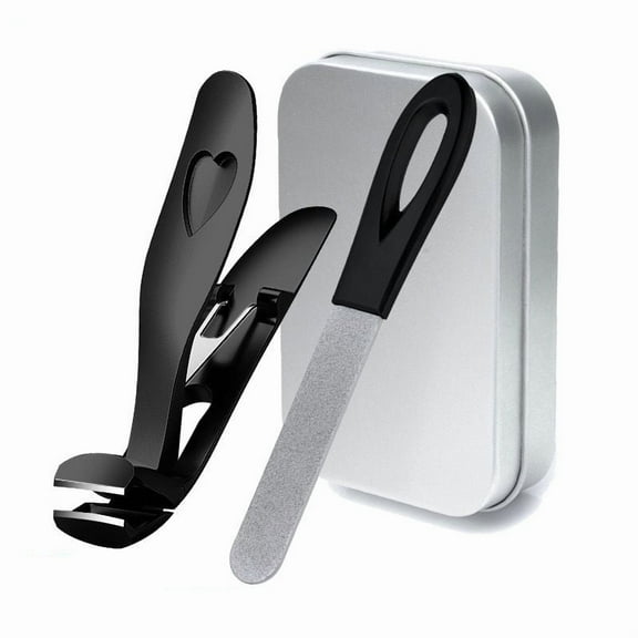 Taplcvy Angled Head Toenail Clippers for Seniors, Ergonomic Thick Nail Cutter with Catcher, Precision Stainless Steel Nail Trimmer for Elderly, Men & Women