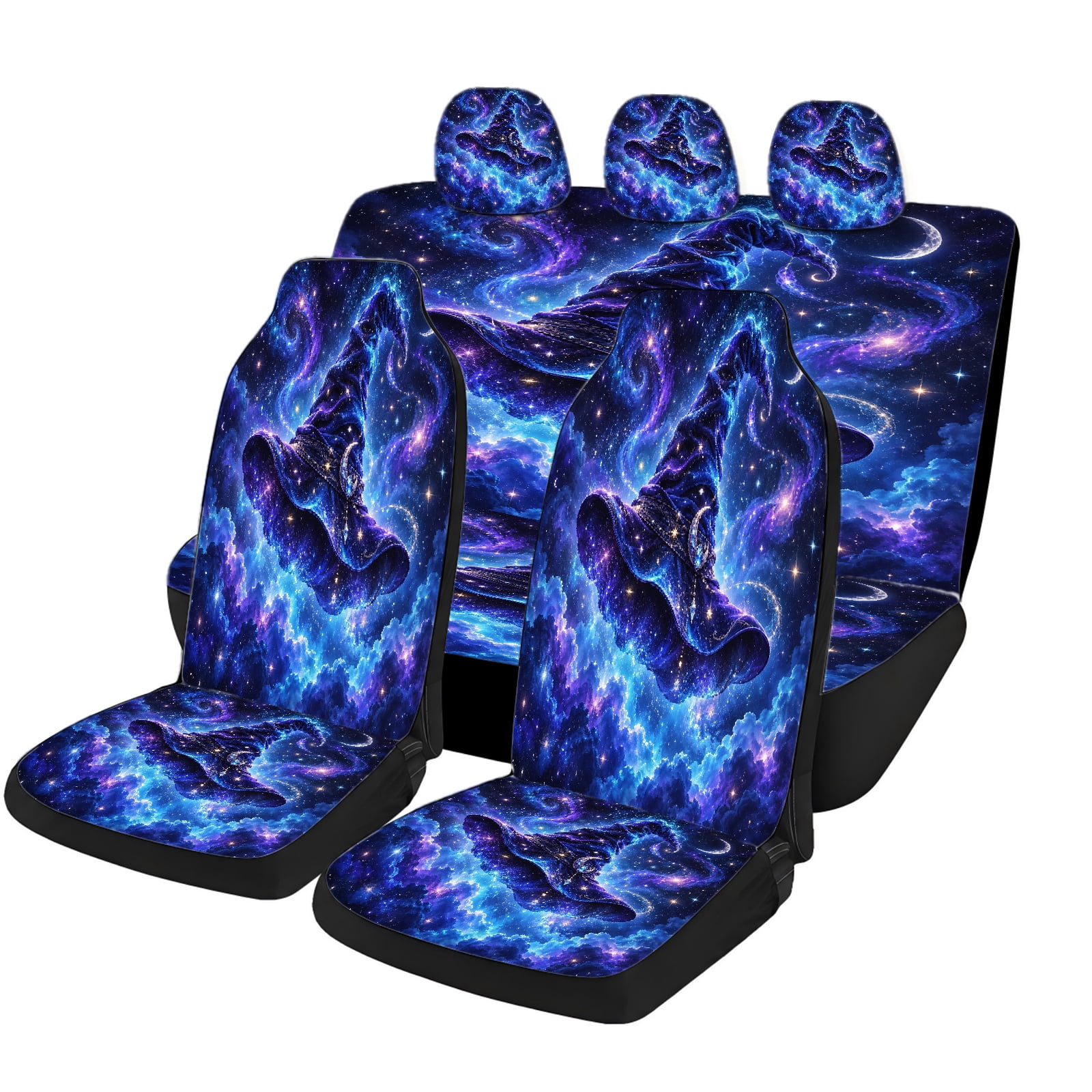 Taplcvy Nebula Wizard Hat Car Seat Covers, Front and Rear - Walmart.com