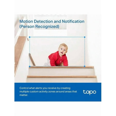 Tapo Pan\/Tilt AI Home Security Wi-Fi Camera, Monitor, 1080P, Motion & Person Detection, Night, Card Slot, Voice Control, No Hub Required, 2-Pack (Tapo C200P2)