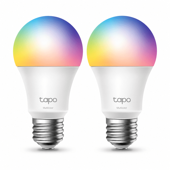 Tapo TP-Link Smart Light Bulbs 2Pack, 16M Colors RGBW, Dimmable, Alexa Frustration-Free Setup, A19, 60W Equivalent, 800LM CRI>90, 2.4GHz WiFi only L531E