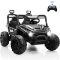 thumbnail image 1 of Farmdex 24V Ride on Car Truck, 2 Seater Electric UTV w/Remote Control, 21.5" Spacious Seat Ride on Toy for Kids Aged 3-10, Music, Storage, LED Light, Black, 1 of 10