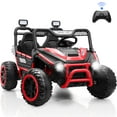 thumbnail image 1 of Farmdex 24V Ride on Car Truck, 2 Seater Electric UTV w/Remote Control, 21.5" Spacious Seat Ride on Toy for Kids Aged 3-10, Music, Storage, LED Light, Red, 1 of 10