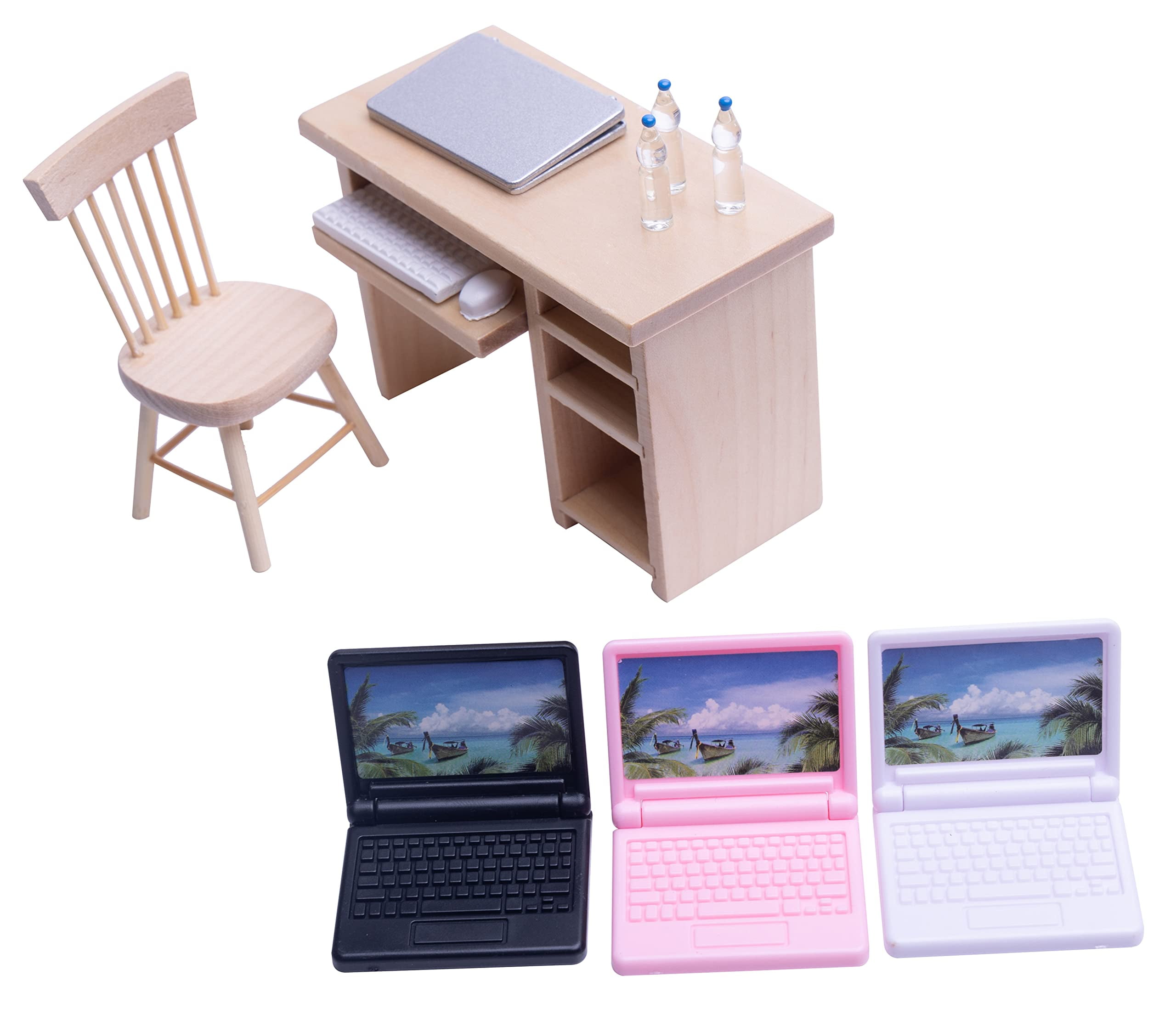 Taponukea Miniature Dollhouse Furniture and Accessories Laptop Computer