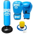 thumbnail image 1 of TAPOUT Kids Blue Boxing Kit: 8 oz Gloves, Inflatable Punching Bag with Pump, Mesh Carrying Bag Included (Blue), 1 of 5
