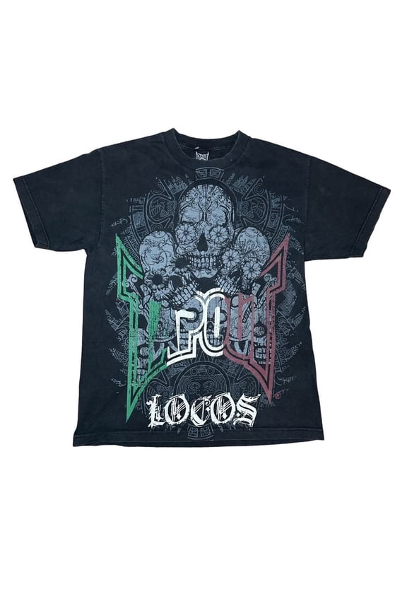 Tapout Locos Skull Mexico Flag Shirt Aztec MMA Fighter Graphic Tee Comfort Colors Unisex Cotton Shirt S-3XL
