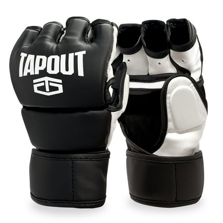 Tapout MMA Gloves for Men & Women Grappling UFC Training & Sparring, Martial Arts Punching Bag Gloves Muay Thai, MMA