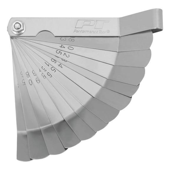 Performance Tool W130C 12-Blade Tappet Gauge for Precise Valve Adjustments and Engine Maintenance