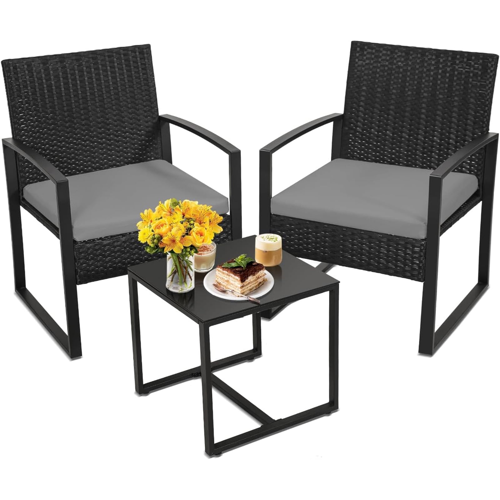 Latigo 3 piece rattan patio set new arrivals