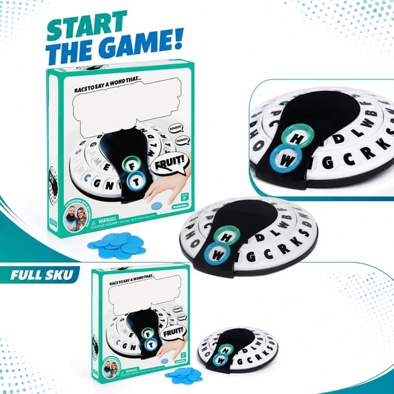 Tapple Word Game,Word Game Family Board Game, 24 Letters Pressing Fast-Paced Learning Game with English Pronunciation