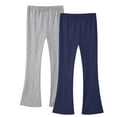 thumbnail image 1 of Taqqpue 2 Pack Girl Flare Leggings Bell Bottom Pants Mid Waist Soft Stretch Casual Pants for Kids Teen Girl School 3-14 Years, 1 of 8
