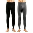 thumbnail image 1 of Taqqpue 2 Pack Long Johns for Men,Casual Solid Color Thermal Underwear for Men Long Underwear Mens Leggings Thermal Pants Men Cold Weather Bottoms, 1 of 3