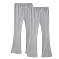 thumbnail image 1 of Taqqpue 2 Packs Girls Yoga Leggings Kids High Waist Bell Bottom Pants Casual Solid Color Cotton Flare Leggings for Teen Girls 3-14Y, 1 of 8