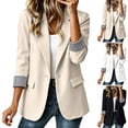 thumbnail image 1 of Taqqpue 2026 Blazers for Women Business Casual Long Sleeve Lapel Open Front Suit Jacket Work Blazer with Pockets, 1 of 10