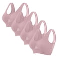 thumbnail image 1 of Taqqpue 4 Pack Sports Bra for Women Strappy Medium Support Push Up Padded Sports Plus Size Bra for Running Workout Bra Yoga Bra S-5XL, 1 of 2