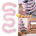 thumbnail image 1 of Taqqpue 4 Packs Christmas Tinsel Garland Pink Iridescent Metallic Tinsel Twist Garland Glitter Foil Hanging Decoration for Xmas Tree Decoration Wedding Party Supplies, 1 of 6