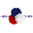 thumbnail image 1 of Taqqpue 4th of July Baby Headband Flower America Flag Headband Newborn Toddlers Boys Girls Bow Hairband Hairclip Kids Patriotic Independence Day Headwear Hairband on Clearance, 1 of 1