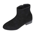 thumbnail image 1 of Taqqpue Boots for Women,Women's Ankle Boots Low Chunky Heel Round Toe Casual Comfortable Short Booties with Side Zipper, 1 of 9