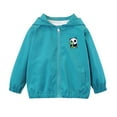 thumbnail image 1 of Taqqpue Boys Girls Rain Jacket Casual Solid Color Zipper Waterproof Hooded Jacket Long Sleeve Outerwear Lightweight Windbreaker Raincoat Hoodies with Pockets for Kids, 1 of 5