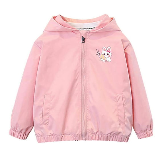 Taqqpue Boys Girls Rain Jacket Casual Solid Color Zipper Waterproof Raincoat Outerwear Long Sleeve Hoodies Lightweight Windbreaker Hooded Jacket with Pockets for Kids