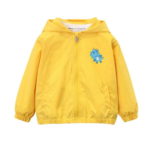 Taqqpue Boys Girls Waterproof Rain Jacket Casual Solid Color Zipper Long Sleeve Hoodies Jacket Loose Fit Plus Size Outerwear Lightweight Windbreaker Raincoat with Pockets for Kids