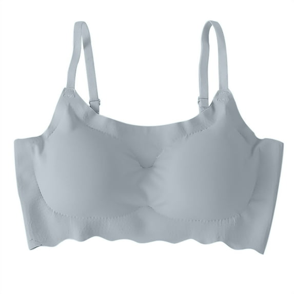 Taqqpue Bralettes for Women Solid Color Adjustable Straps Bralette Padded Seamless Workout Bralette Comfort Cami Tank Everyday Basic Bra