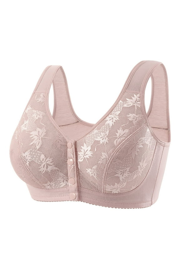 Bras for Women Full-Freedom Comfort Front Closure Mesh Push Up Bra Comfortable Wireless Bralettes Full Coverage Sport Everyday Bra