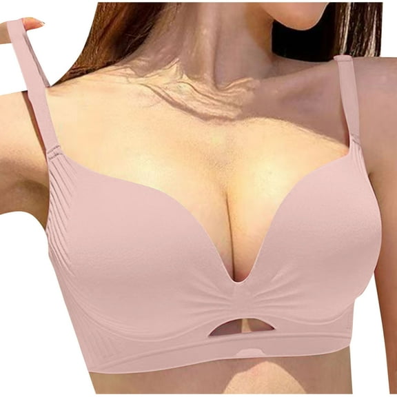 Taqqpue Bras for Women Wireless Bras Comfortable Bralette Supportive T Shirt Bra No Underwire Seamless Push Up Everyday Bras Breathable Plus Size Bra