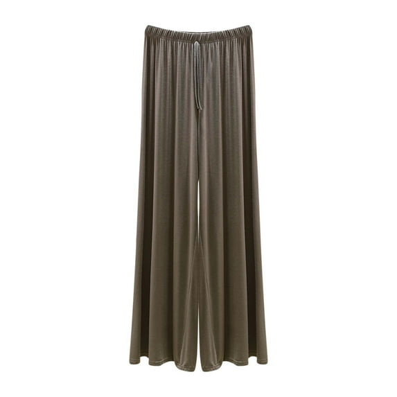 Taqqpue Capri Lounge Pants for Women Modal Loose Elastic Waist Drawstring Summer Cozy casual Wide Leg yoga pants Flowy Pajama Pants With Pockets