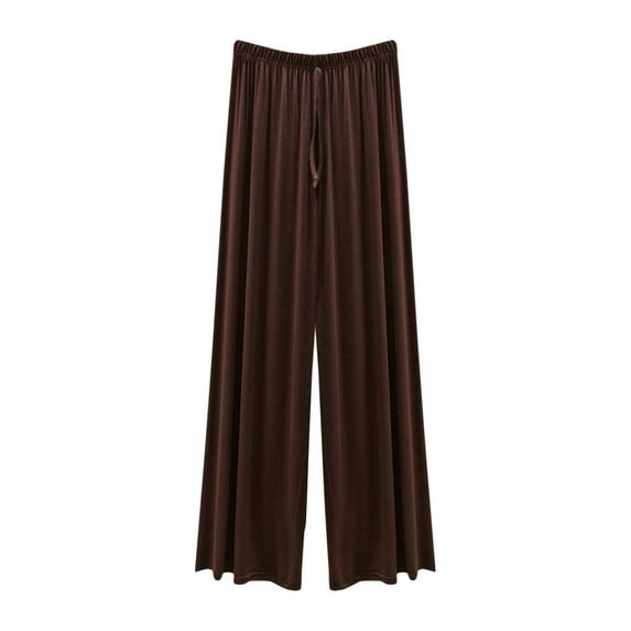 Taqqpue Capri Lounge Pants for Women Modal Loose Elastic Waist Drawstring Summer Cozy casual Wide Leg yoga pants Flowy Pajama Pants With Pockets