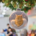 thumbnail image 1 of Taqqpue Cat Christmas Glass Ornaments Collection, Cute Xmas Tree Kitten Ball Ornament, 2D Flat Cats Christmas Tree Decoration for Cats Lovers, Party Centerpiece Mantel, Winter Home Decor, 1 of 4